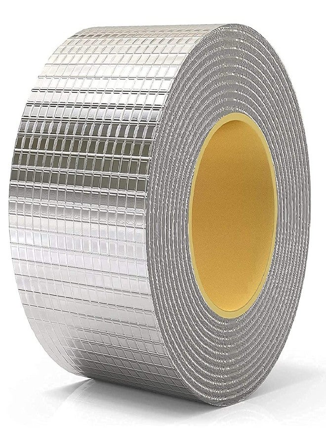 Jolfay Waterproof Aluminum Foil Rubber Tape Flashing Leak Proof Patch For Outdoor Roof Flashing, Surface Crack, Pipe Repair gutters, down spouts, boats(10 CM x5M Silver) - Image 1